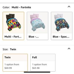 Comforters 1 fitted sheet and one pillowcase